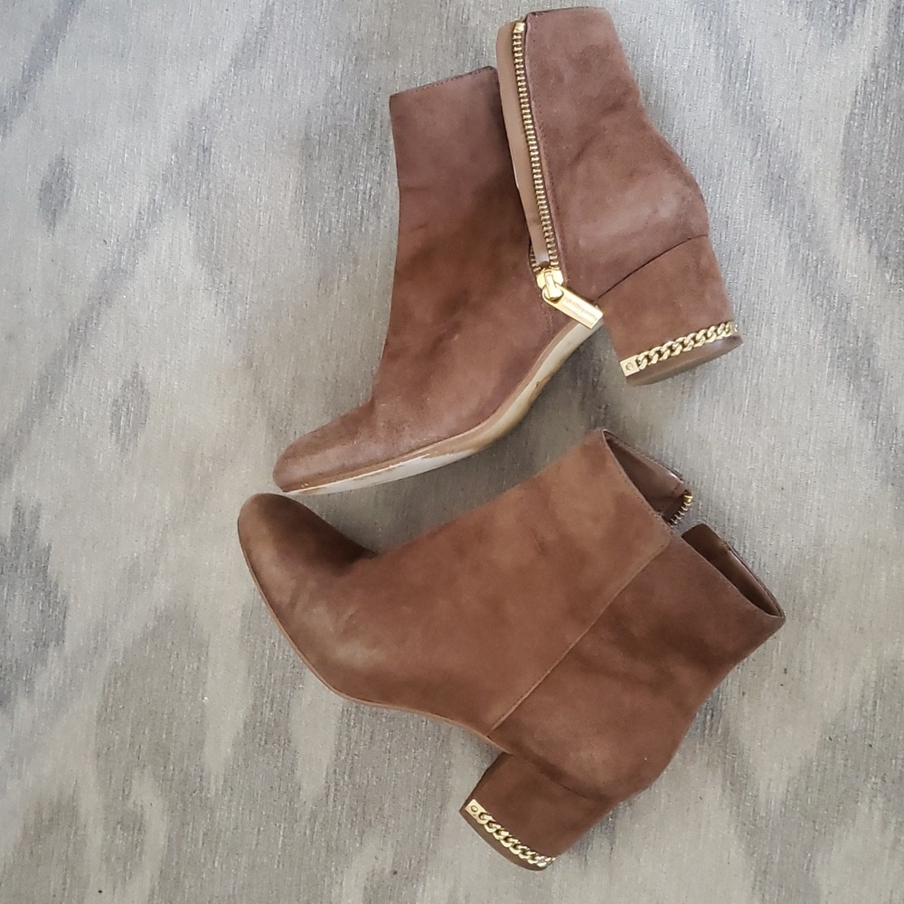 Michael Kors Brown suede booties size 5.5 - Picture 1 of 14